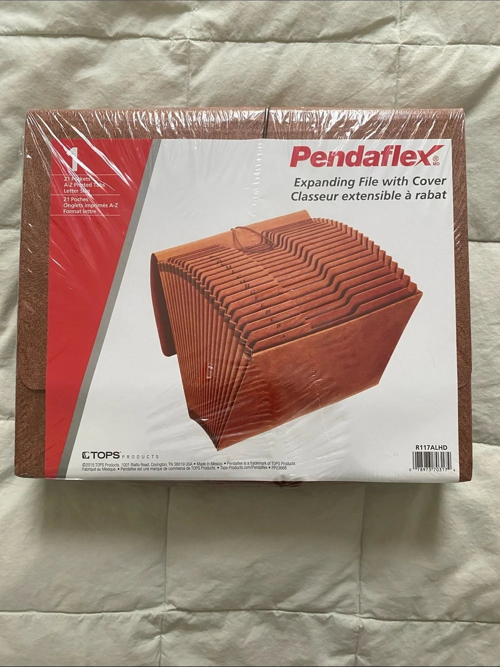 Expanding File with Cover - Brown